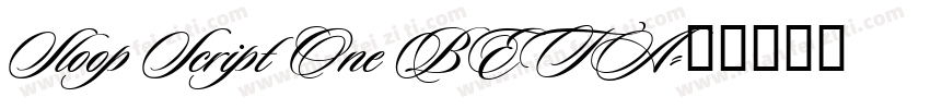 Sloop Script One BETA字体转换